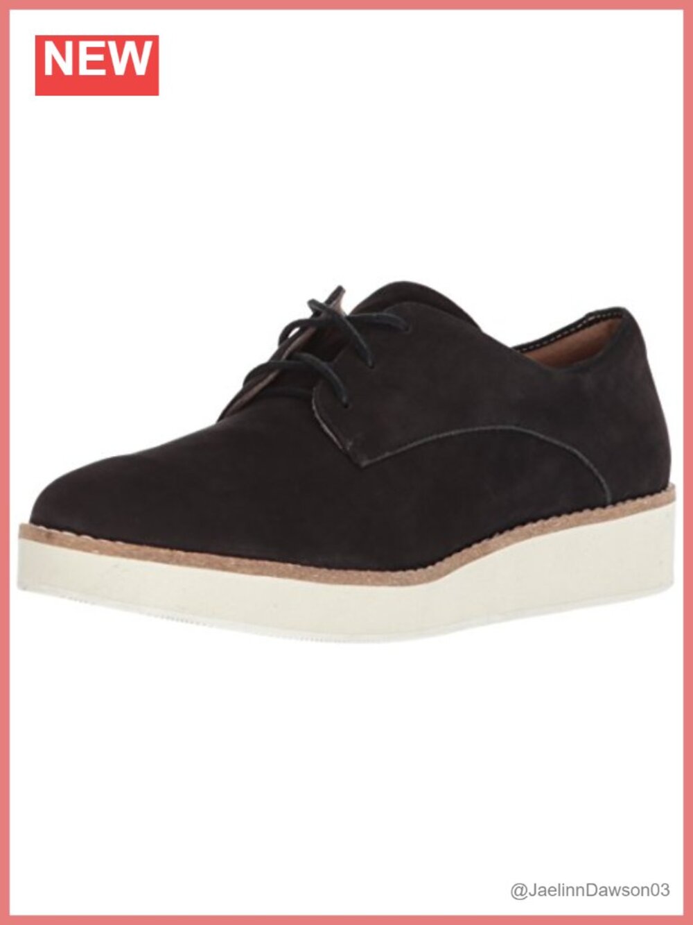 Women's Leather Fashion Sneakers - Round Toe Oxfords Lace-Up